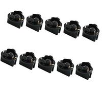 Vuzmode sourcingmap 10pcs Voiture DC 12V T10 Wedge Twist Lock Base Douille Support Ampoule Support de phare