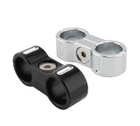 Vuzmode Support de fixation de tube de serrage de séparateur de tuyau de moto, for Harley, Davidson GM 883 FAT Boy 1200 Collier de serrage de flexible de frein(Chrome)