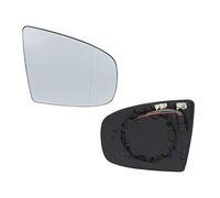 Vuzmode Verre de miroir chauffant gauche droit avec fil 4 broches, for BMW X5 E70 2006-2013 X6 E71 E72 2007-2014 51167174981 51167174982 Verre de remplacement de rétroviseur latéral de voiture(A pair)