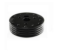 Vuzmode Volant à 6 trous avec moyeu de 0.5 pouces, for s'adapter Grant APC, adaptateur 3, Kit Boss, entretoise universelle voiture, rembourrage volant plus élevé Moyeu de volant(Schwarz)