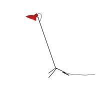 VV Cinquanta Lampadaire Noir/Rouge