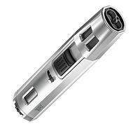 VVAY Briquet tempête à 2 Jets avec Flamme et Flamme réglable - Briquet Rechargeable au gaz Butane - Longue portée - pour Barbecue, cuisinière, cuisinière, plaques de Cuisson (Vendu sans gaz)…