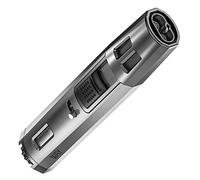 VVAY Briquet tempête à 2 Jets Flamme résistante au Vent, réglable, avec allumage au gaz Butane Rechargeable, Longue portée, pour Barbecue, cuisinière, plaques de Cuisson (Vendu sans gaz)