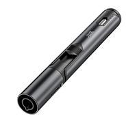 VVAY Briquet Tempete Chalumeau Jet Flamme Gaz Butane Rechargeable, Long Briquet Allume Feu Cheminee, BBQ (Vendu sans gaz) Noir