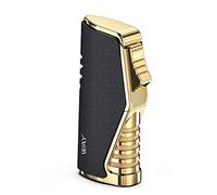VVAY Briquet Tempete Gaz Recharge Briquet Chalumeau Rechargeable Triple Flamme (Vendu sans Gaz) Noir