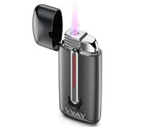 VVAY Briquet Tempête Gaz Rechargeable, Gaz Non Inclus
