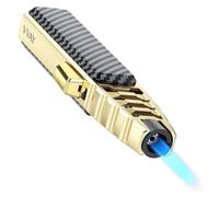VVAY Chalumeau de Cuisine, Briquet Tempête Chalumeau Gaz Rechargeable, Gaz Non Inclus
