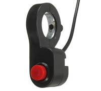 VVBNIN Interrupteur Universel pour Guidon Moto 1 Pièce 7/8'' Bouton D'allumage Moteur Vélo Électrique Interrupteur Simple Câble 0.7 M Klaxon Démarreur pour Coupe-Circuit Bouton de démarrage Moto