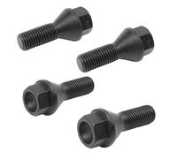 VVBNIN Vis de Roue Jante Compatible avec BMW pour F32 F33 F36 F82 4 PCS Écrou De Boulon De Roue Écrou De Boulon en Acier Noir Écrou De Blocage De Roue Écrou De Roue OEM: 36136781150