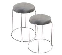 VVDPJLS Chaises d'empilement , tabourets d'empilement, Salon créatif taboure Rond taboule à Changement de Tabouret en métal Tabouret de Maquillage taboure Innovate