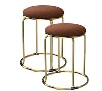 VVDPJLS Chaises d'empilement , tabourets d'empilement, Salon taboule en Tissu Tabouret Rond Tabouret Tabouret de Table Basse Tabouret doré Tabouret de Salle à Manger dorée Fille Tabouret de