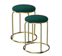 VVDPJLS Chaises d'empilement , tabourets d'empilement, Salon taboule en Tissu Tabouret Rond Tabouret Tabouret de Table Basse Tabouret doré Tabouret de Salle à Manger dorée Fille Maquillage Tabouret