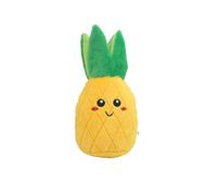 VVDPJLS Jouets sonores en Peluche for Animaux de Compagnie, Fruits et légumes, imitant l'ananas, la Banane, la Carotte, Le maïs, Le Cactus, Le Chien, Le grincement interactif des Dents(Pineapple)