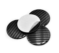 VVEIDIA Auto Cache Moyeu pour AAA, Centre de Roue Autocollants Aluminium Anti-Poussière Capuchon Central Jante Décoratio Stickers Accessoires,C-56mm