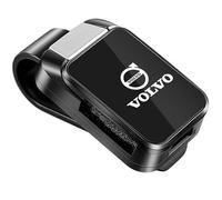 VVEIDIA Porte Lunettes pour Voiture pour Volvo EC40, ABS Porte Lunette Voiture Support Lunette Voiture Clip de Support de Lunettes de Visière de Voiture Accessoires,A