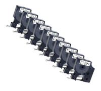 VVHKMSIL 10pcs 12 mm Noir sur Bande d'étiquette Blanche Compatible avec D1 45013 45016 45018 Compatible avec LabelManager 160 280 imprimantes
