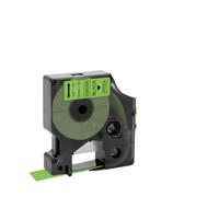 VVHKMSIL 10pcs 12 mm Tape Capation Compatible avec Le Fabricant d'étiquettes D1 Compatible avec Une Utilisation avec LabelManager 160 280(Green Glitter)