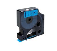 VVHKMSIL 10pcs 45013 Ruban D1 Compatible 12 mm Étiquette Cassette Ribbon Fonctionne avec 45010 45016 45017 45018 Compatible avec Le gestionnaire d'étiquettes 160 280(Black on Blue)