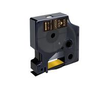 VVHKMSIL 10pcs 45013 Ruban D1 Compatible 12 mm Étiquette Cassette Ribbon Fonctionne avec 45010 45016 45017 45018 Compatible avec Le gestionnaire d'étiquettes 160 280(Gold on Black)