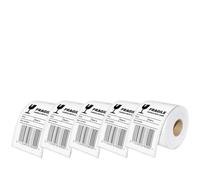 VVHKMSIL 5pcs 99014 Rouleau de Papier étiquette adhésive Thermique 54 mm x 101 mm Compatible avec l'imprimante d'étiquette 400 450