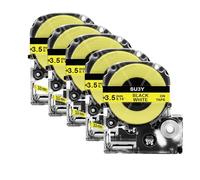 VVHKMSIL 5pcs SU5S Tube Compatible Compatible Compatible avec 3 mm 5 mm Les Bandes d'étiquettes 11 mm fonctionnent avec LW300 LW400 Maker(3.5mm Yellow)