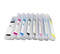 VVHKMSIL 8pcs 280 ML Cartouche à Encre Rechargeable Compatible avec Les imprimantes Z2100 Z5200 DesignJet Fonctionne avec Une Puce d'arc(with Chip)