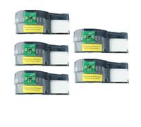 VVHKMSIL avec Chip M21-750-595-WT Label Cartridge 19.1 mm Noir sur Blanc Compatible avec Les Fournitures d'imprimante M210 M211 M210-LAB Compatible avec Le numéro de pièce M21-750-595-WT(5 Pcs)