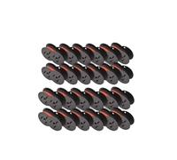 VVHKMSIL Calculateur de Bobine jumeau Universel Ruban GR24 Nukote Compatible BR80C Dataproducts R3027 Porelon 11216 El 1197 P III Black Red(24 Pcs)