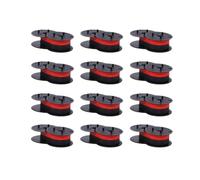 VVHKMSIL Calculateur de Bobine jumeau Universel Ruban GR24 Nukote Compatible BR80C Dataproducts R3027 Porelon 11216 El 1197 P III Black Red(12 Pcs)
