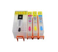 VVHKMSIL Cartouche à Encre Rechargeable Compatible avec 912 910 915xl Compatible avec Pro 8025 8026 8028 8012E 8014E 8015E 8022E 8024 8031 8033 8034 8035 Imprimantes(HP915)