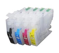 VVHKMSIL Cartouche à Encre Rechargeable LC401 LC421XL Compatible avec J1010DW J1012DW J1170DW J1050DW J1140DW Les imprimantes comprennent Une Puce de capacité(LC451 XL)