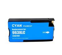 VVHKMSIL Cartouche à Jet d'encre Compatible 963xl 967xl Compatible avec OfficeJet Pro 9010 9015 Remplacement de l'imprimante Compatible avec la Cartouche 963 967 XL avec Puce(Cyan)