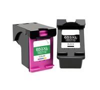 VVHKMSIL Cartouche à Jet d'encre remanufacturé 653 XL 653xl Compatible avec Les imprimantes utilisant 653 Compatible avec Le DeskJet Ink Advantage 1275 6475(2pcs)