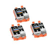VVHKMSIL Cartouche d'encre BCI19 BCI 19 BCI-19 BCI-19BK BCI-19C Compatible avec PIXUS IP100 IP110 MINI360(3 Sets)