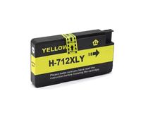 VVHKMSIL Cartouche d'encre Compatible 712xl 712b 3ED71A Compatible avec Les modèles d'imprimante Designjet T650 T250 T210 T230(Yellow)