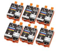 VVHKMSIL Cartouche d'encre Compatible PGI-35 CLI-36 Compatible avec IP100 IP100B IP110 TR150(6 Set)