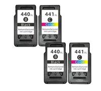 VVHKMSIL Cartouche d'encre PG-440 441 Compatible avec Il Mxino 4 MX394 MX434 MX454 MG3240 MG3540 Imprimante à Jet d'encre(2Black 2Color)