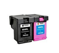 VVHKMSIL Cartouches à Encre compatibles Compatible avec Deskjet 1115 1118 2135 2138 3635 3638 4536 4676 Les imprimantes fonctionnent avec 664 modèles(1 Set)