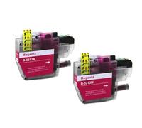 VVHKMSIL CARTRIDE Ink 3213XL LC3213 Fonctionne avec DCP J572DW DCP J772DW DCP J774DW MFC J491DW J497 Modèles d'imprimante 2PCS(Magenta)