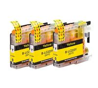 VVHKMSIL CARTRIDE Ink LC223 BK C M Y Compatible avec DCP-J562DW J4120DW MFC-J480DW J680DW J880DW J4620DW J5720DW J5320DW IMPRIMERS 3PCS 3PCS(Yellow)