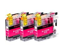 VVHKMSIL CARTRIDE Ink LC223 BK C M Y Compatible avec DCP-J562DW J4120DW MFC-J480DW J680DW J880DW J4620DW J5720DW J5320DW IMPRIMERS 3PCS 3PCS(Magenta)