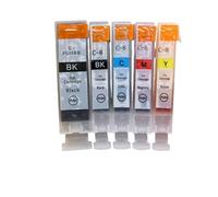 VVHKMSIL CARTRIDGES À L'ENK COMPATIBLES 5PCS PGI5 CLI8 Compatible avec IP4200 IP4300 IP4500 MP500 MP530 MP600 MP610 MP800 IP5200 MP530