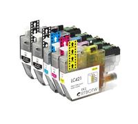 VVHKMSIL Compatible LC421XL LC421 421XL CARTRIDE À L'ENK Fonctionne avec DCP-J1050DW MFC-J1010DW DCP-J1140DW(5pcs)