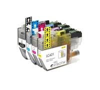 VVHKMSIL Compatible LC421XL LC421 421XL CARTRIDE À L'ENK Fonctionne avec DCP-J1050DW MFC-J1010DW DCP-J1140DW(4pcs (1set))