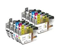 VVHKMSIL Compatible LC421XL LC421 421XL CARTRIDE À L'ENK Fonctionne avec DCP-J1050DW MFC-J1010DW DCP-J1140DW(10pcs)