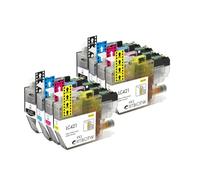 VVHKMSIL Compatible LC421XL LC421 421XL CARTRIDE À L'ENK Fonctionne avec DCP-J1050DW MFC-J1010DW DCP-J1140DW(8pcs (2set))