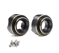 VVHKMSIL Contrepoids Avant en Laiton Noir, Poids de Capuchon de Tube d'essieu arrière Compatible avec 1/10 HD44 Vanquish VS4-10, axe métallique RC, pièce de Mise à Niveau sur chenilles(Front)