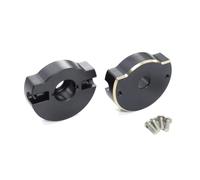 VVHKMSIL Contrepoids Avant en Laiton Noir, Poids de Capuchon de Tube d'essieu arrière Compatible avec 1/10 HD44 Vanquish VS4-10, axe métallique RC, pièce de Mise à Niveau sur chenilles(Rear)