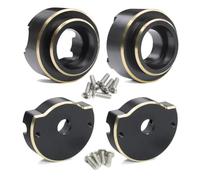 VVHKMSIL Contrepoids Avant en Laiton Noir, Poids de Capuchon de Tube d'essieu arrière Compatible avec 1/10 HD44 Vanquish VS4-10, axe métallique RC, pièce de Mise à Niveau sur chenilles(1 Set)