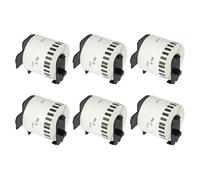 VVHKMSIL DK22205 Papier d'étiquette 62 mm x 30,48m Compatible Compatible QL 800 QL580N QL700 QL1050N QL1115NWB QL 1100 QL 500 QL 560(6 pcs)